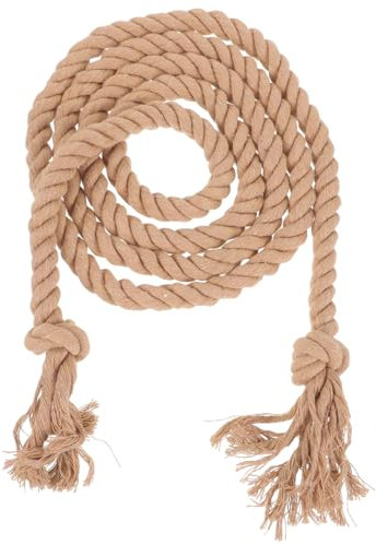 Gothic Pastor Rope Belt Adjustable Waist Belt Cotton Linen Waist Ties for Robe Trousers Cosplay