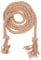 Gothic Pastor Rope Belt Adjustable Waist Belt Cotton Linen Waist Ties for Robe Trousers Cosplay