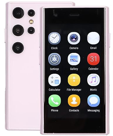 Smartphone Sbloccato, Mini Telefono Cellulare Sbloccato da 3 Pollici, Telefono Cellulare Ultra Sottile in Vetro 3D, 2 GB di 16 GB di ROM, Fotocamera Posteriore Anteriore da 2