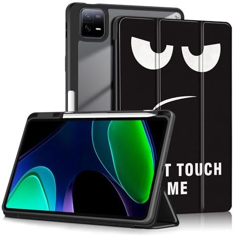 Yiernuo Funda para Xiaomi Mi Pad 6/Mi Pad 6 Pro 11 Pulgadas 2023 Tablet,Folio Translúcido Carcasa con Soporte Función y Auto-Sueño/Estela,Don't Touch