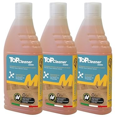 TOP Cleaner 3L – Detergente Neutro Concentrato per Pavimenti in Legno Verniciati, SPC e PVC – Pulizia Profonda Senza Aloni