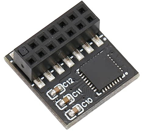 Standalone Crypto Processor TPM 2.0 Module Encryption Security for 14Pin SPI TPM 2.0, Suitable for 11 Motherboard