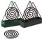 Kotkiddy Lot de 2 supports de bobine de moustiques créatif, support de bobine de moustique triangulaire, support de bobine de suspension pour la maison, l'extérieur, le camping