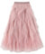 Kimily-UK Gonna in Tulle delle Donne a Vita Elastica Gonne Lunghe a Strati Multi-Layer Porm Gonne plissettate Mesh Tutu Gonne Puffy A-Line Principessa Elegante Vintage Party Maxi Gonne