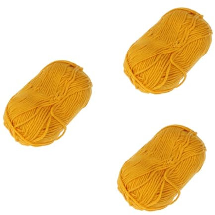 SEWACC 3stücke Milch Baumwollgarn Chunky Handgewebt Für Stricken Häkeln Weiche Und Warme Wolle Für Pullover Mützen Schals Für -projekte Im Herbst