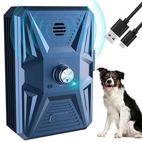 Anti Barking Device, 3 Frequencies Dog Deterrent Devices, 33Ft Ultrasonic Stop Deterrent Anti Barking, Rechargeable Pet Gentle Dog Bark Control Device Training Tool for Big Small Dogs Indoor Outdoor