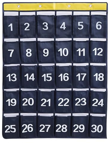 Handygarage Schule, Nummerierte Aufbewahrungstasche Für Klassenzimmer,Handy Aufbewahrungsbox,Handy Organizer Klassenzimmer,30 Nummerierte Taschen,Für Handys Und Taschenrechner