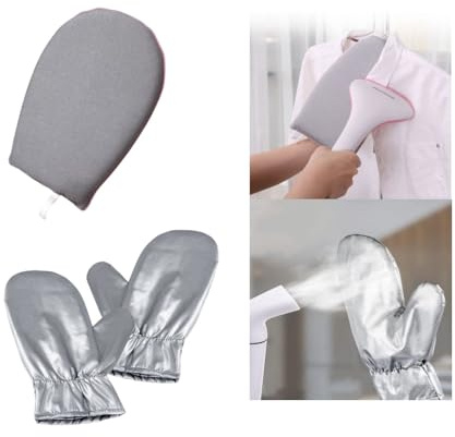 Steamer Gloves for Steaming Clothes Set of 3,Mini Ironing Board,Flat Iron Gloves to Protect Your Hand,Handheld Steamer for Clothes Mitt for Clothes