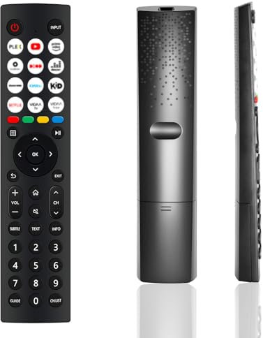 Télécommande de rechange pour téléviseur Hisense, remplace EN2Q36H/EN3G39/ERF3A80/EN2A30 Télécommande universelle pour TV Hisense VIDAA 4K UHD HDTV, FHD, QLED, LCD, LED Smart TV (pas d'installation
