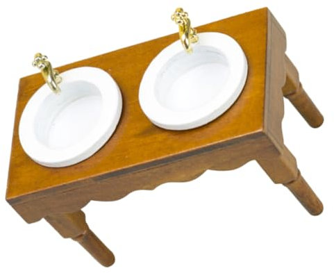 Milisten Miniature Lavabo Douche Dollhouse Évier De Salle De Bain pour Décoration Maison De Poupée