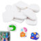 Lot de 12 galets à peindre, 5 à 8 cm, blancs, plats, cailloux lisses, pour la plage, la décoration, les aquariums, la décoration