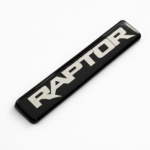 Ford Raptor Ranger 3D Emblem – inkl. Klebehalter – hochwertiges Doming Aufkleber Set für Auto, Werkstadt u.v.m. – wetterfest & UV-beständig (orange)