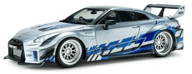 Solido - Nissan Skyline (R35) GT-R LB Silhouette 2020 1:43 – Die-Cast Modellauto, Sammlermodell aus Metall, Silber, mit Kunststoffsockel, Fensterkarton
