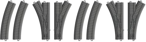 Kunststoffgleis Weichen Set (Packung mit 2)