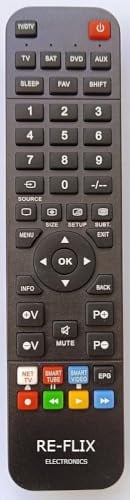 Mando Re-Flix Light compatible con TV Icarus IC-CURVE39-HD