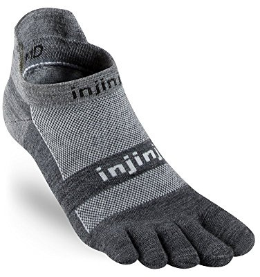 Injinji Herren Run Lightweight No Show Wool Toesocks