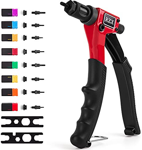 RZX 20,3 cm blindnietenmuttern-Setzgerät M3 M4 M5, M6, 1/4–20 M10–24, 8–32, 6–32, Blindnietzange Nietzange, Fesselnde Tools mit Mutter Einstellung System