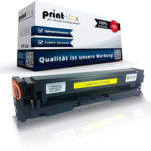 Print-Klex Toner kompatibel für HP Color Laserjet Pro M154a M154nw MFP M180n Color Laserjet Pro MFP M180Series Color Laserjet Pro MFP M181fw CF 532 A 205 A CF532A 205A Yellow Gelb - Office Pro Serie