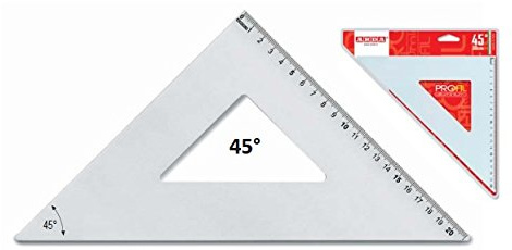Arda Aluminium Geodreieck 25/45 cm