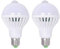 XUNATA 2 Stück E27 Kaltweiß LED Sensor Birne mit PIR Bewegungsmelder Energiesparlampe Glühbirne für Innenbeleuchtung (5W)