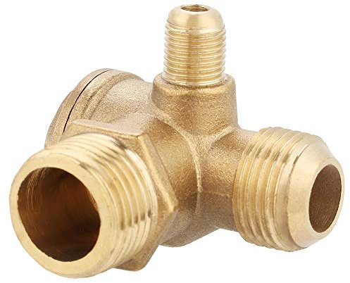 20 * 19 * 10mm Compressore Valvola di ritegno Compressore Pezzi di ricambio Filettatura maschio 90 gradi in ottone Pezzi di ricambio per valvola di ritegno del compressore d'aria, per valvola di riteg