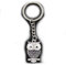 Eule auf Ast Schlüsselanhänger Figur 3cm Metall | Geschenk | Kinder | Mädchen | Damen | Frauen | Jungen | Vogel | Uhu | Tier