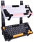 KXRORS Keyboard Stands Wall Mount Rack Board Display 2-Tier Mechanical Keyboard Display Stand, Adjustable Storage Layers Space Saving Design
