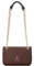 Nine West Damen Saoirse Mini Convertible Flap Crossbody, Raisin