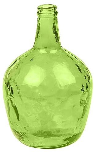 Jarrón de cristal reciclado de 4 u 8 litros, grande, redondo, para decoración del hogar, boda, centro de mesa (4 L, verde)