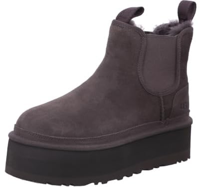 UGG Neumel Platform Chelsea, Stivali alla Moda Donna, Grey, 40 EU