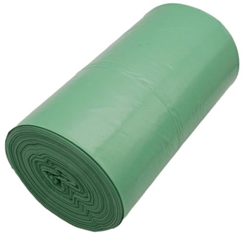 SKIR'CO Bolsas de basura de 60 litros, bolsas de basura verdes de 60 x 72 cm, bolsas de basura de color verde (50 unidades)