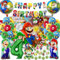 Siphus Luftballons Geburtstag 4 Jahre, Geburtstagsdeko 4 Jahre, Party Thema Dekoration, Kindergeburtstag Deko Gaming, Geburtstag Ballons 4 Jahr Junge Mädchen