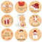 500 Stück Aufkleber Weihnachten, Weihnachtsaufkleber Selbstklebend im 8 Stil, Aufkleber Rolle Weihnachten, Weihnachtsaufkleber zum Beschriften für Umschlag, Geschenktüten