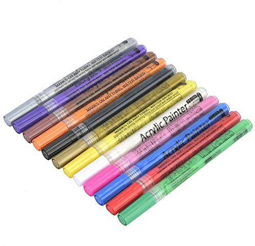 Kikumi Popular Acrylic Marker New Odorless Needle Pen Water Based Paint Pen 0.7 Mm Line Width