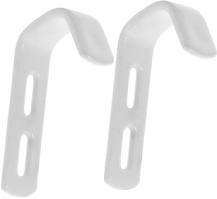 GLEAVI 2pcs Ladder Hook Bunk Bed Ladder Holders Bunk Bed Storage Hook Ladder Bracket Hook for Bunk Bed Bunk Bed Ladder Accessory L Shaped Bunk Bed Hook Bunk Bed Supply Plastic White