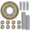 JClorix 608ZZ Kugellager Set, 30 Stück ABEC-7 Edelstahl-Lager mit Metallschild, 8x22x7 mm für Skateboard, Longboard, Rollenlager, Industrie | Hochbelastbar & Staubdicht (608ZZ)