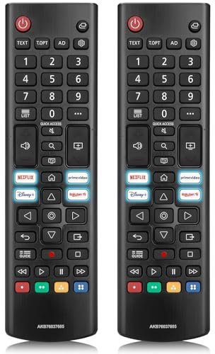 2 Pezzi Telecomando Universale Per Tutte Le Smart TV LG 4K 8K, Sostituzione Magic Remote AKB76040301 AKB76040303 AKB76037605 AKB75095308 AKB74915305 AKB75095307 AKB76040302(AKB75675311)