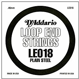 D'Addario .018 Plain Steel Loop End Single String