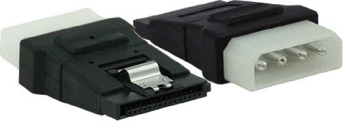 InLine 29678A SATA Stromadapter, 1x 13,34cm (5,25) Buchse an 15pol SATA Stecker mit Lasche