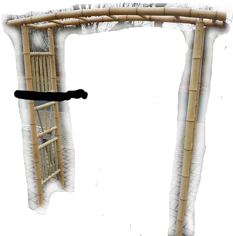 Poppe-Portal 1 Bambus Torbogen Rosenbogen Rankgitter