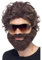 Smiffys Jungegesellenabschied-Kit, Braun, mit Perücke, Bart und Sonnenbrille