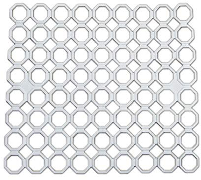 ECO Spülbeckenmatte 29,5x26,5cm, PVC, Weiß