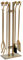 Pilgrim Fireplace Tool, Burnished Brass Home and Hearth 18086 Sinclair Kaminwerkzeug-Set, Metall, Brüniertes Messing, 20 Pounds
