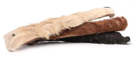 Grobys Futterkiste Fellstreifen Rinderkopfhaut mit Fell, ca. 30 cm, 1 Kilogramm