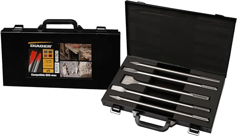 Diager, Mallette Pics et Burins Sds-Max 5 Pcs