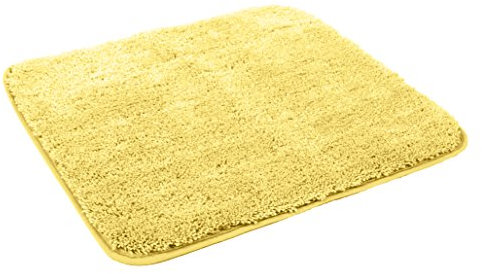 Kinzler J-10003/06 gelb Badematte, Mikrofaser, 50x55 cm ohne Ausschnitt