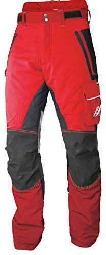 AX-MEN - Pantaloni antitaglio, modello Innovation AIR rosso/nero M (34L)