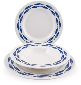 Churchill 826269 Sealife Servizio Tavola 18 Pezzi, Earthware