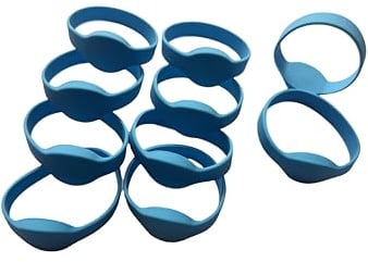 RFID Armband 13,56 MHz Classic 1K Silikon Armband (10 Stück) (Blau)