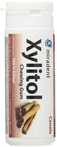Miradent Xylitol Chicle Sabor Canela Bote De 30 Unidades X 30 Gramos - 300 g